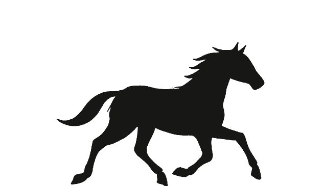 Equus · silueta de caballo al galope